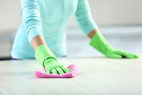 Detailed cleaning of a kitchen and bathroom by Collierswood cleaners