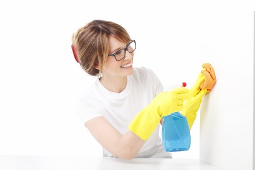 Bathroom descaling during end of tenancy cleaning in Collierswood