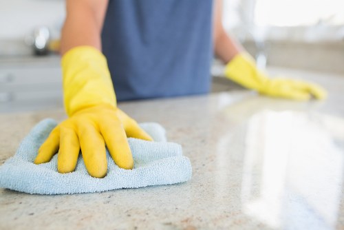 Upholstery cleaning treatment for a living room sofa